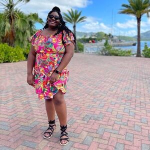 Tropical Mini Dress